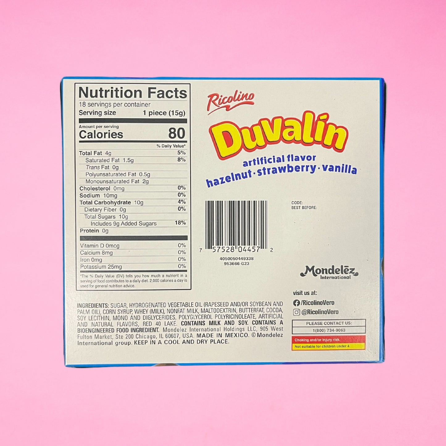 Duvalin Tri Sabor 18-Pack