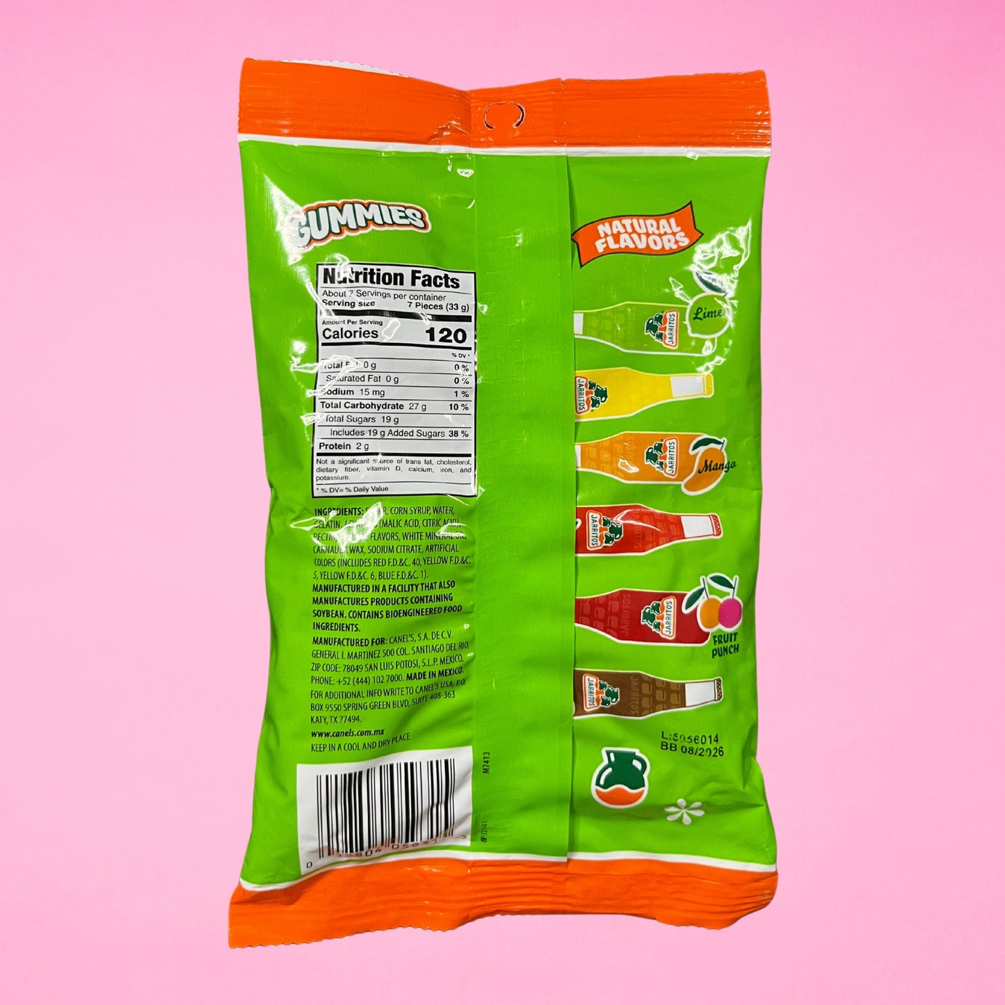 Jarritos Gummies Sweet or Sour 8oz Bag