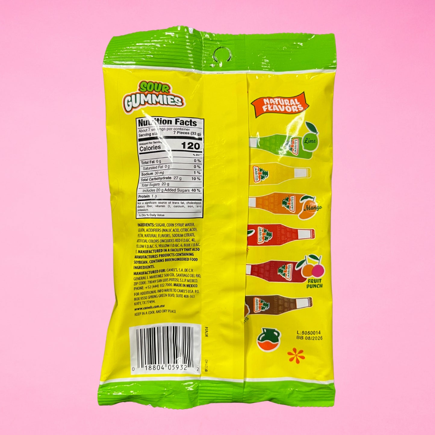 Jarritos Gummies Sweet or Sour 8oz Bag
