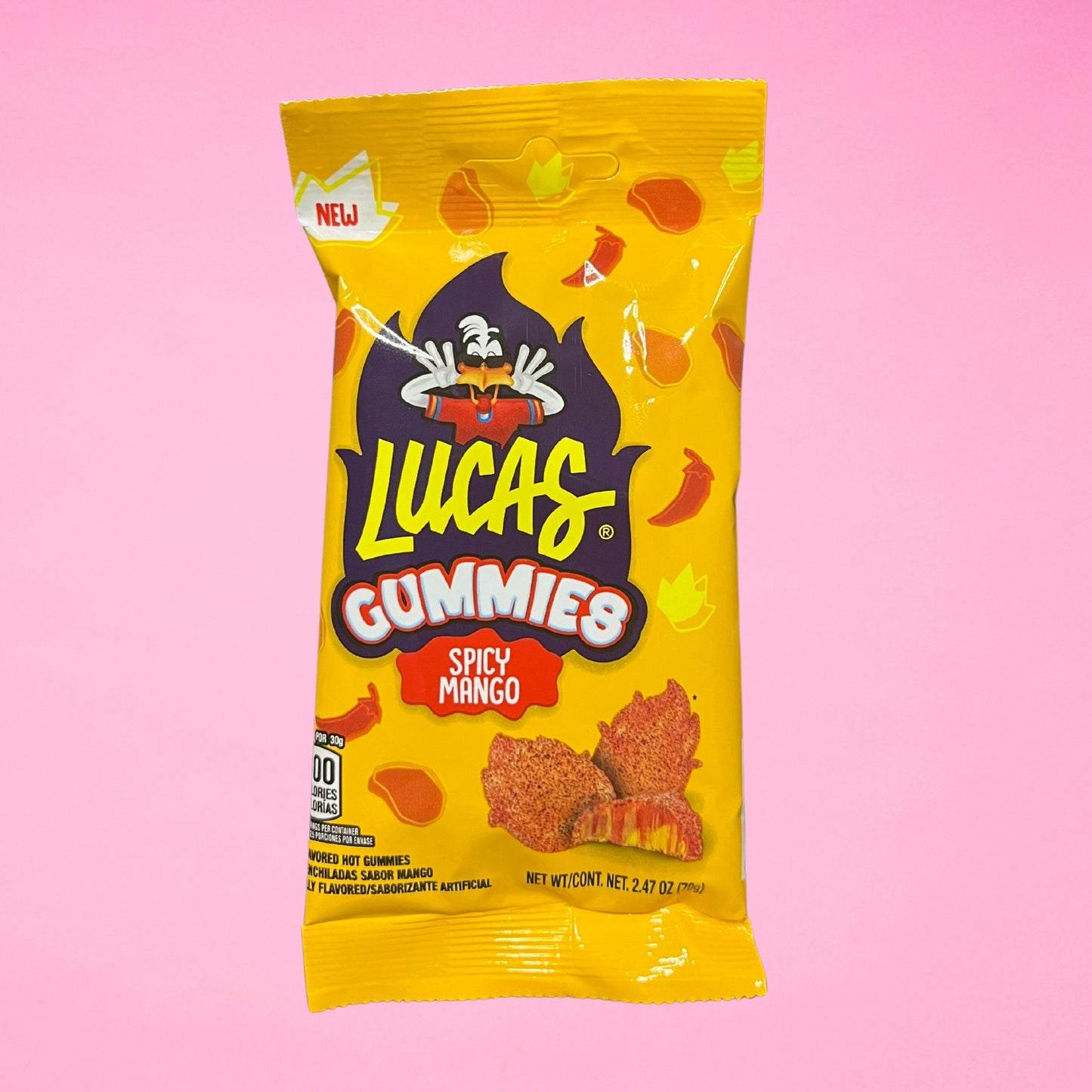 Lucas Gummies Spicy Watermelon or Spicy Mango 2.47oz Bag
