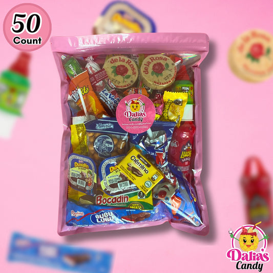 50 Pcs Non-Spicy Mexican Candy Variety Pack